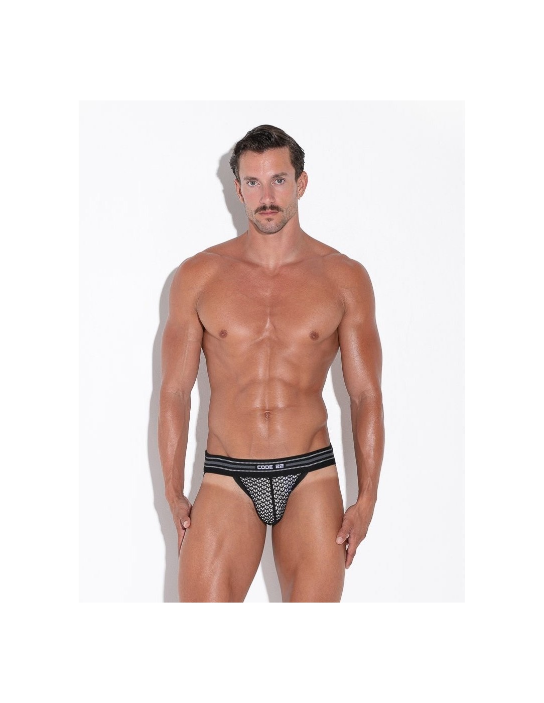 CODE 22 - Openwork Jockstrap - Black