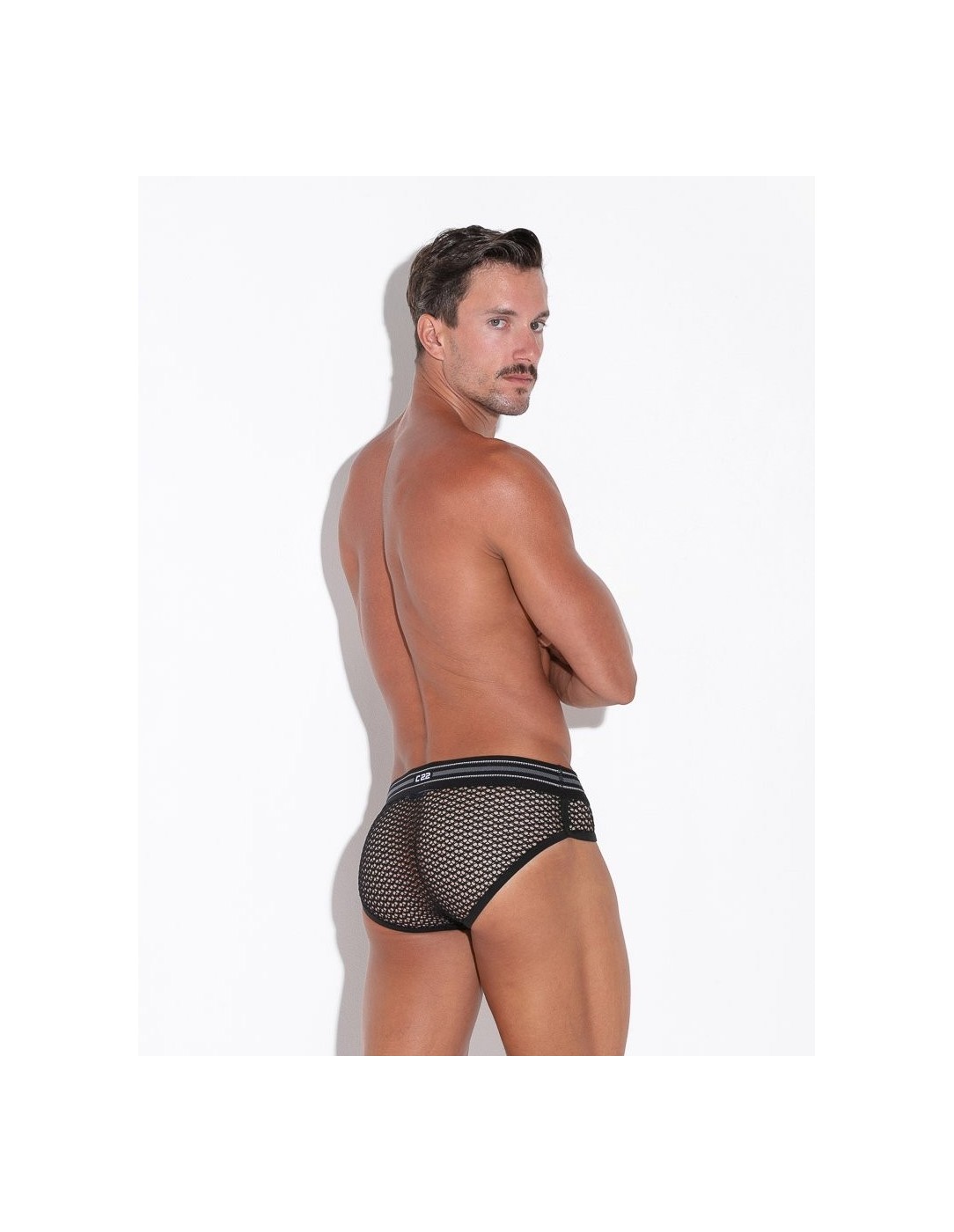 CODE 22 - Openwork Briefs - Black