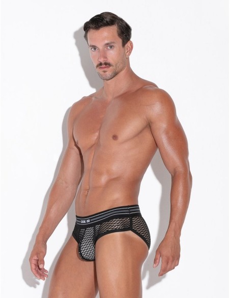CODE 22 - Openwork Briefs - Black