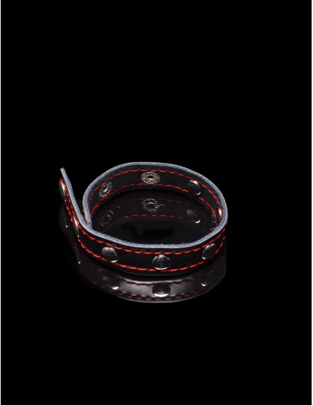 Andrew Christian - Trophy Boy Snap Cock Ring Βραχιόλι απο δερματίνη - Μαύρο