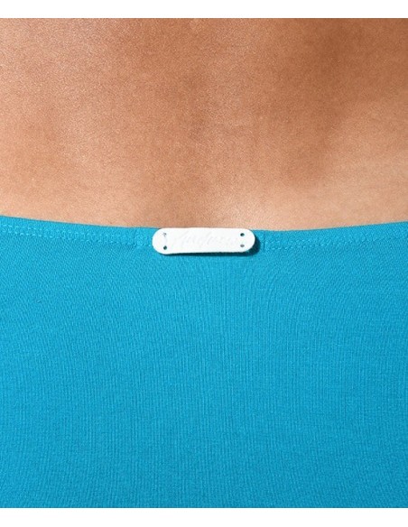 Andrew Christian - No-Show Μπαμπού Σλιπ - Teal Γαλαζοπράσινο