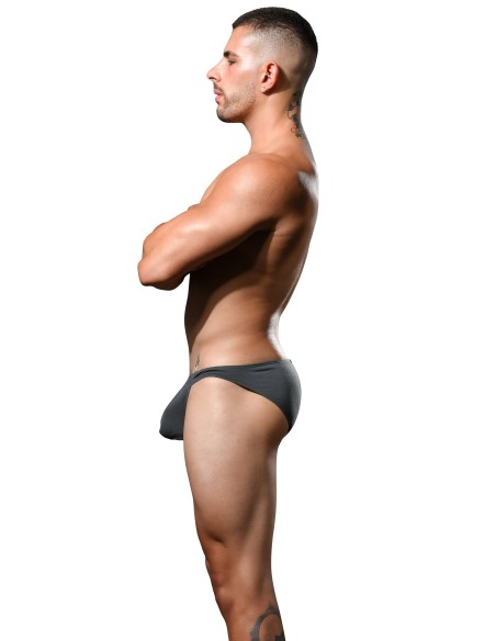 Andrew Christian - No-Show Μπαμπού Σλιπ - Steel Γκρι