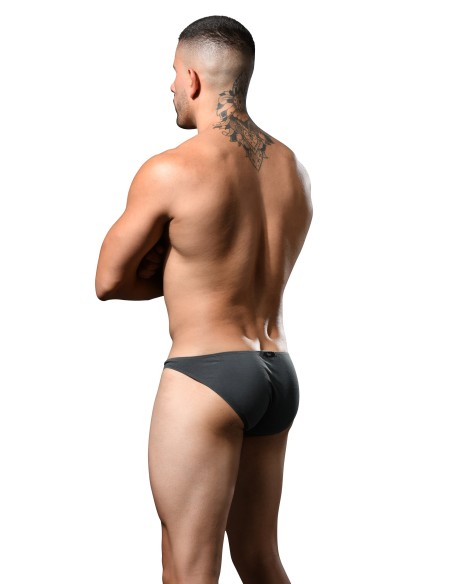 Andrew Christian - No-Show Μπαμπού Σλιπ - Steel Γκρι