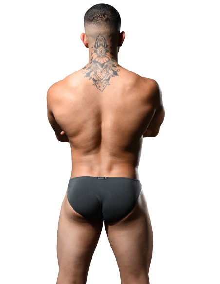 Andrew Christian - No-Show Μπαμπού Σλιπ - Steel Γκρι