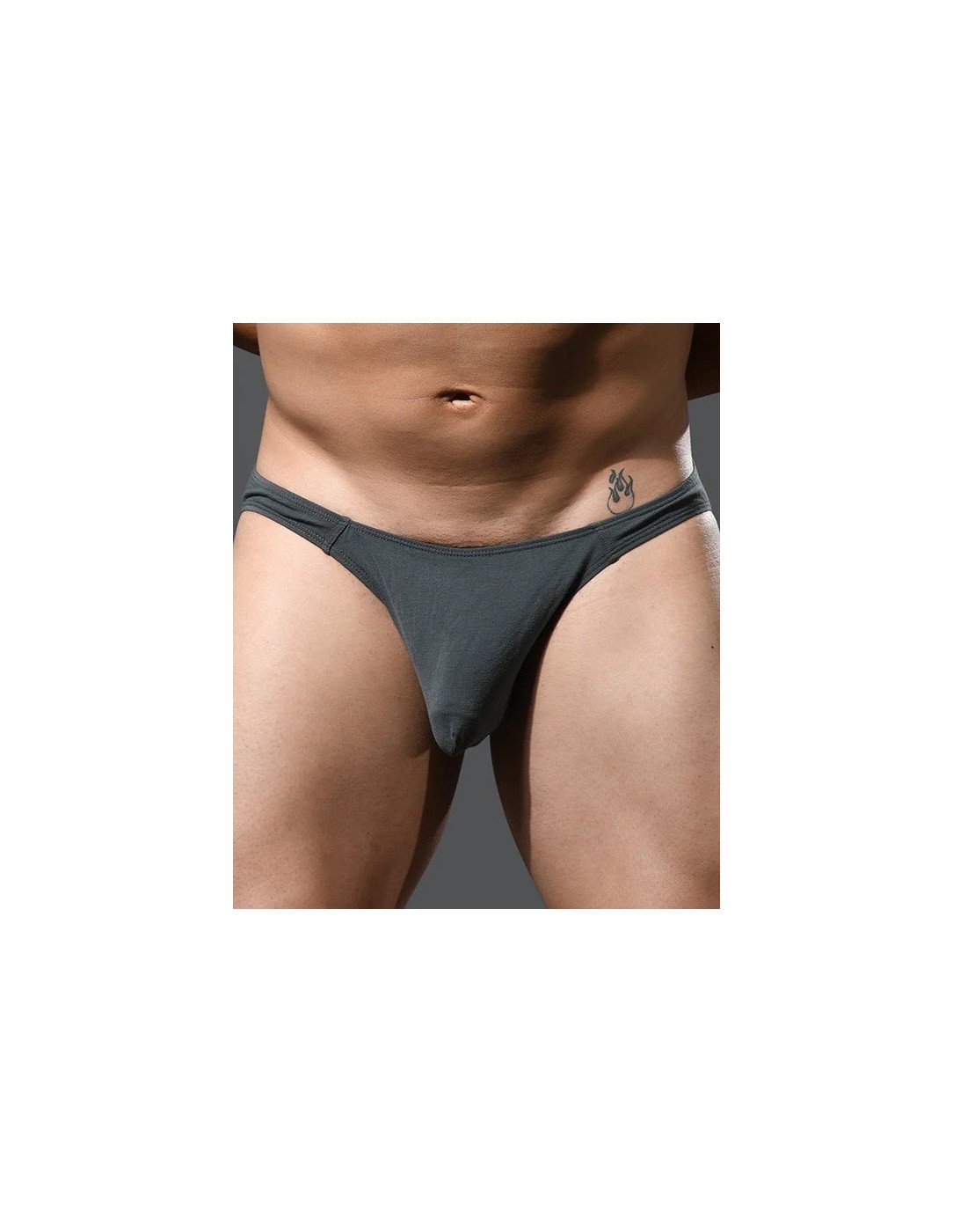 Andrew Christian - No-Show Μπαμπού Σλιπ - Steel...