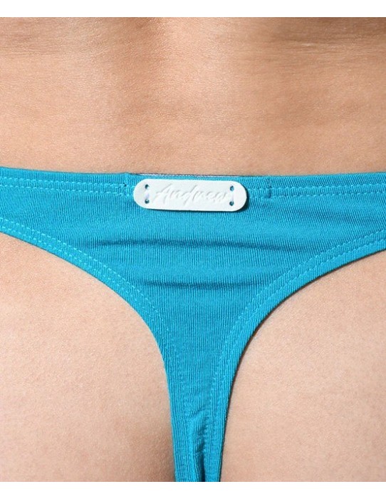 Andrew Christian - No-Show Μπαμπού Thong - Teal... 2