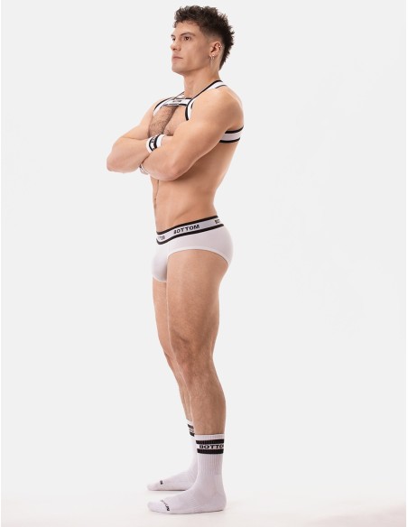 Barcode Berlin - Identity Backless Briefs Bottom - White