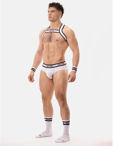 Barcode Berlin - Identity Backless Briefs Bottom - White
