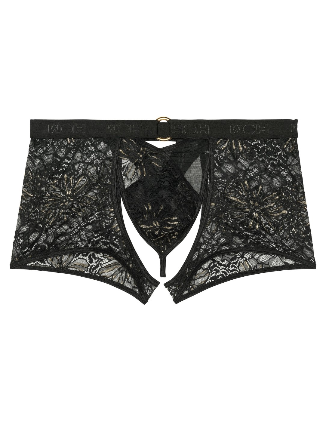 WOH - Pure Seduction Gold Lace Μπόξερ Thong -...