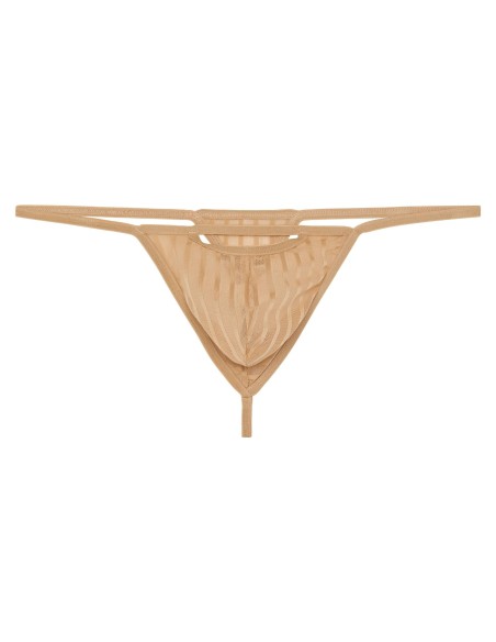 WOH - Personal Allure Stripe Thong - Μπεζ