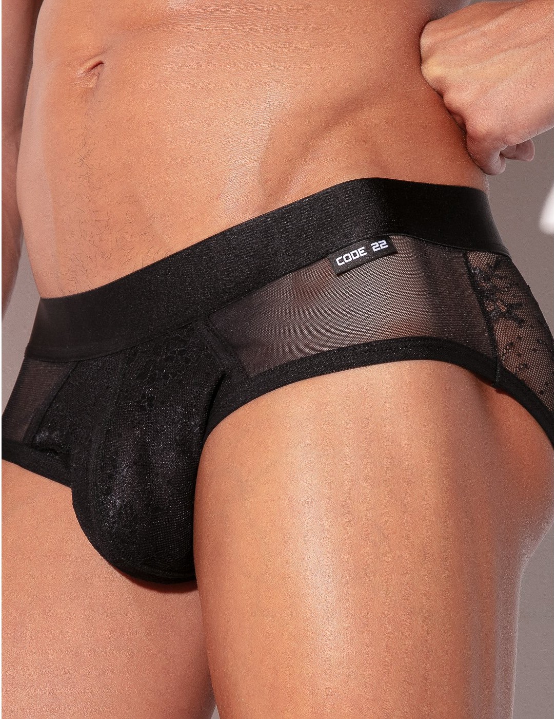 CODE 22 - Lace Tracer Σλιπ - Μαύρο