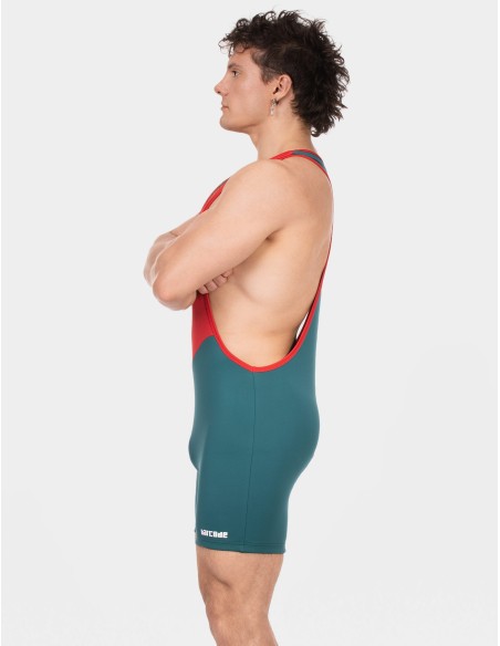 Barcode Berlin - Singlet Luckenwalde - Red - White - Petrol