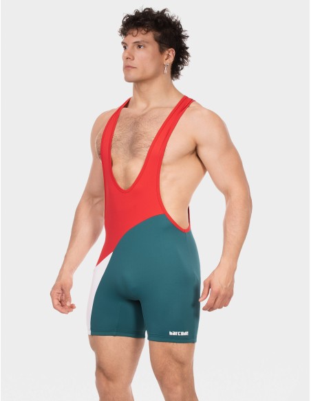 Barcode Berlin - Singlet Luckenwalde - Red - White - Petrol