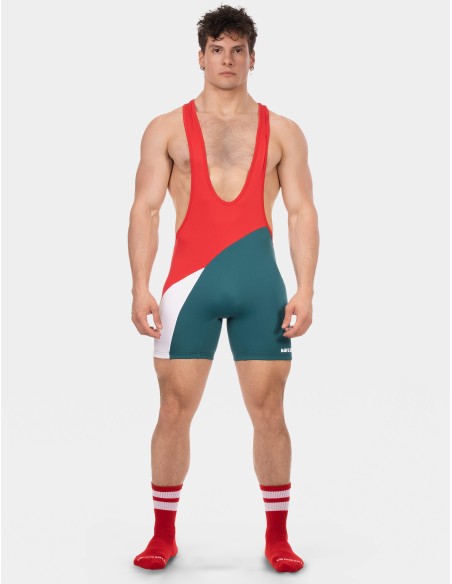 Barcode Berlin - Singlet Luckenwalde - Red - White - Petrol