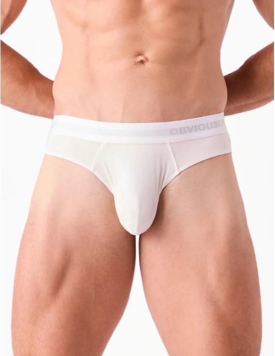 Obviously Apparel - PrimeMan Hipster Briefs - White