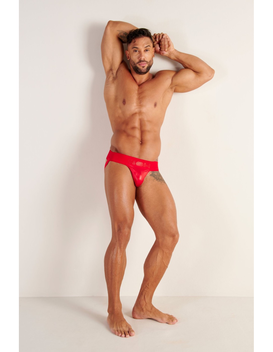 WOH - Night Universe Jockstrap - Red Leatherette