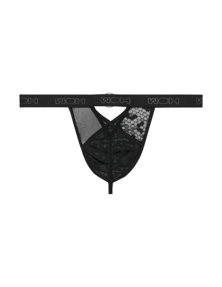 WOH - Pure Seduction Octagonal Lace Thong - Μαύρο
