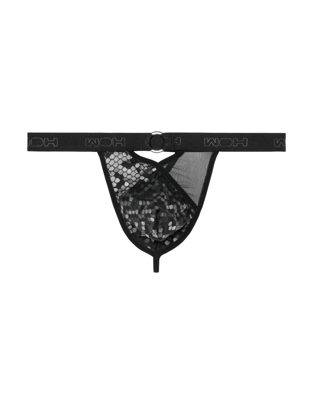 WOH - Pure Seduction Octagonal Lace Thong - Μαύρο