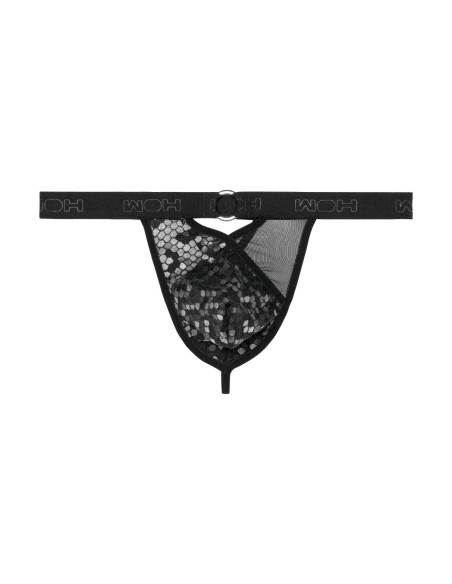 WOH - Pure Seduction Octagonal Lace Thong - Μαύρο