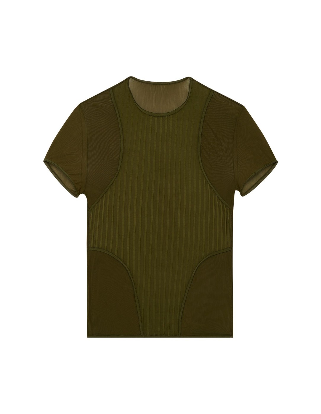 WOH - Personal Allure Stripe T-Shirt - Λαδί
