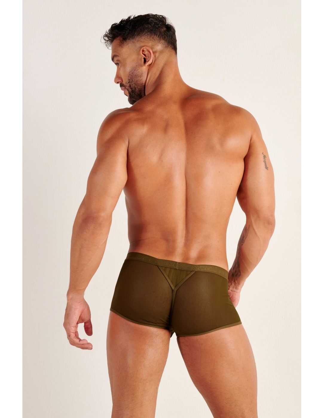 WOH - Personal Allure Stripe Μπόξερ - Λαδί