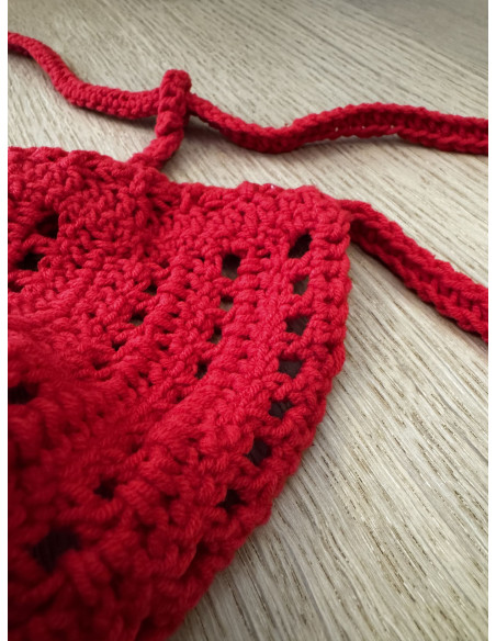 Plexis Wear - Crochet String - Κόκκινο