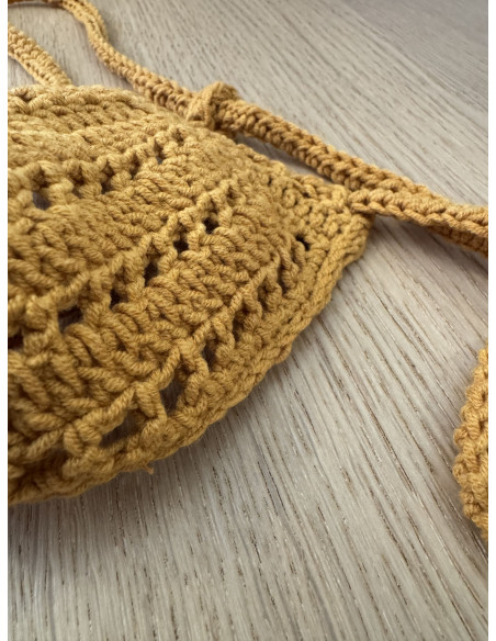 Plexis Wear - Crochet String - Μουσταρδί
