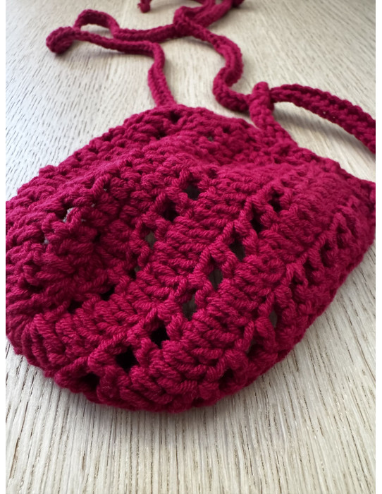 Plexis Wear - Crochet String - Κόκκινο Κερασί