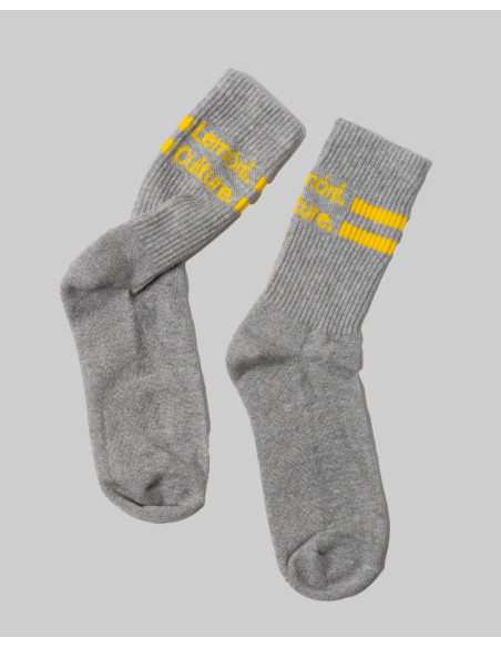 Lemoni Culture - The Two-Stripe Culture Socks - Grey