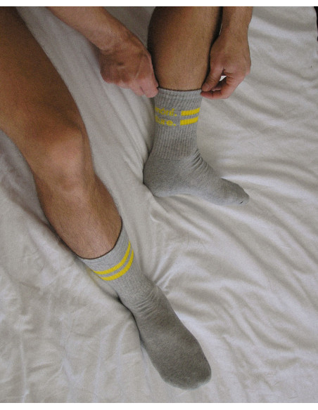 Lemoni Culture - The Two-Stripe Culture Socks - Grey