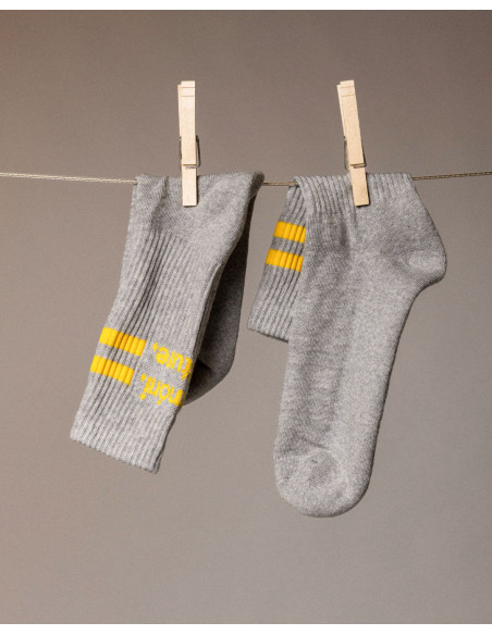 Lemoni Culture - The Two-Stripe Culture Socks - Grey