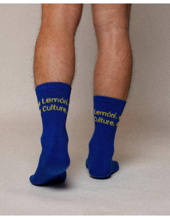 Lemoni Culture - The Two-Stripe Culture Socks - Blue 2