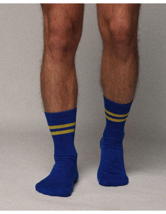 Lemoni Culture - The Two-Stripe Culture Socks - Blue