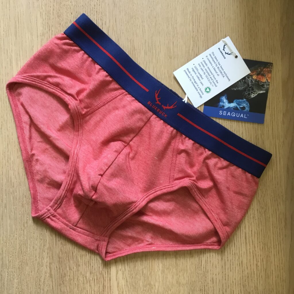 Bluebuck red recycled mens underwear briefs