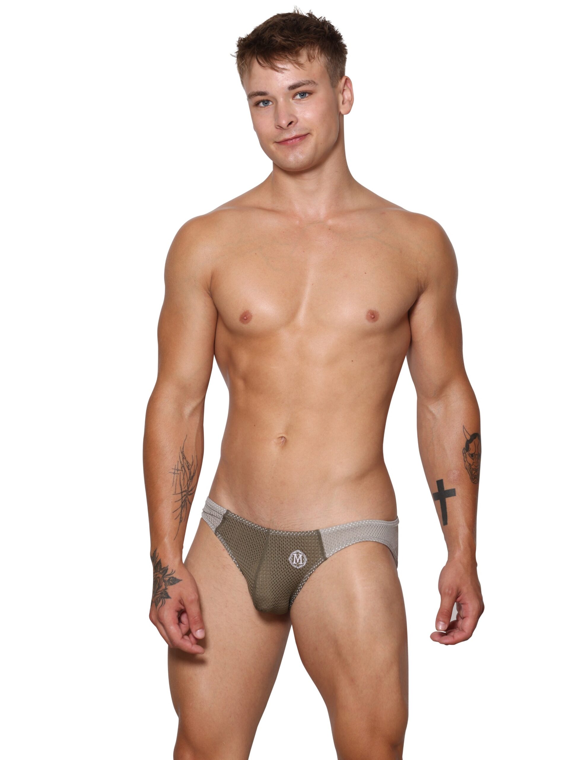 Marcuse underwear - Tahiti brief khaki front